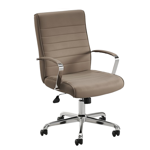 brown leather conference chair