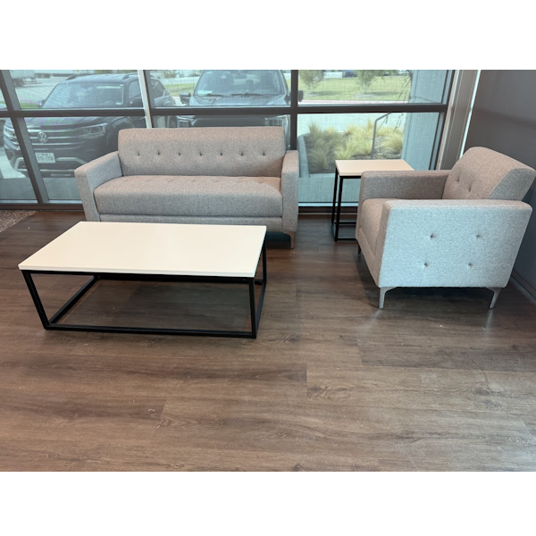 Draper Sofa Set tufted fabric sofa