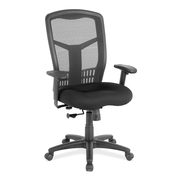 Cool Mesh Swivel Tilt, High Back Task Chair with Arms & Black Frame