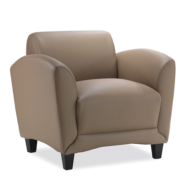 Latte Leather Club Chair