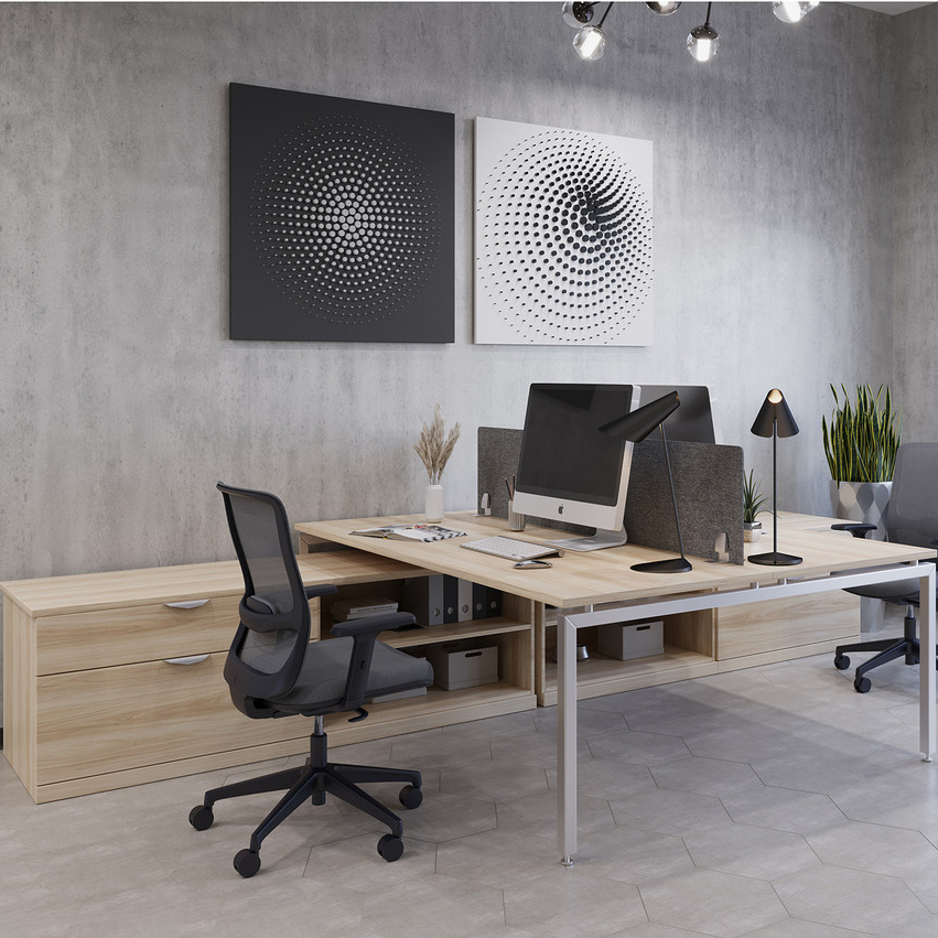 Open Office L-Shaped Desks
