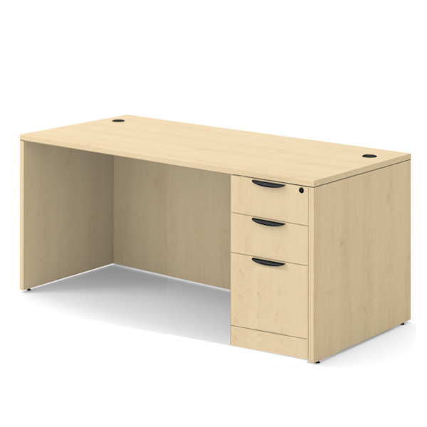 66x30 single pedestal desk