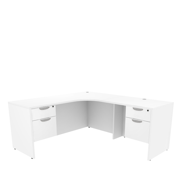 double pedestal corner desk