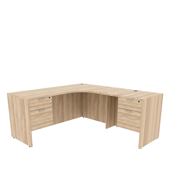 double pedestal corner desk