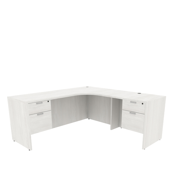 double pedestal corner desk