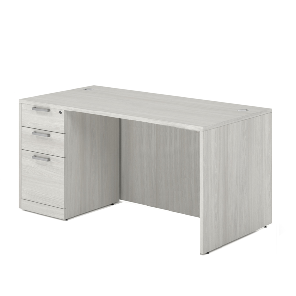 desk with box box file