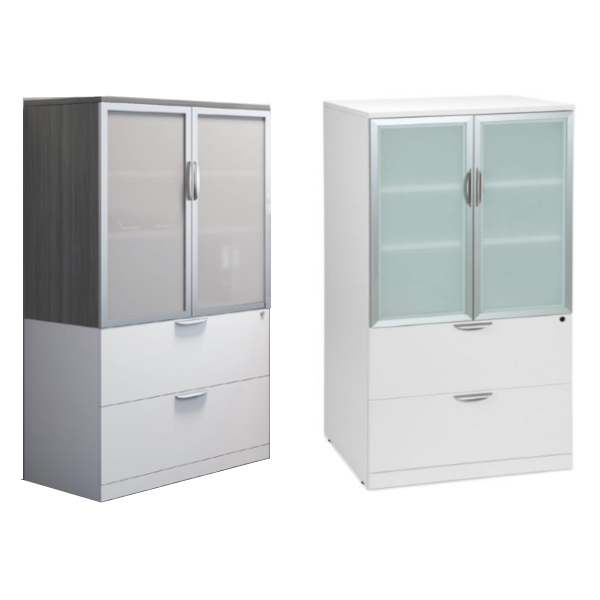 OS Lateral File Glass Door Cabinets Lateral File Glass Door Cabinets