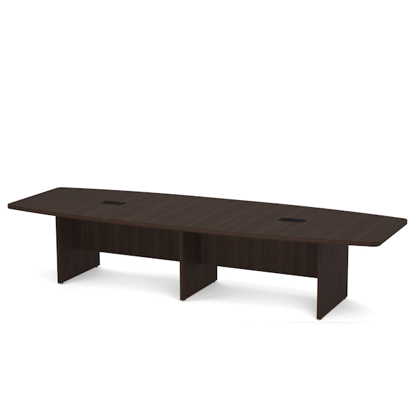 12' boat shaped conference table