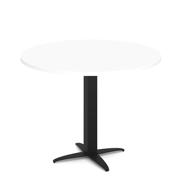 round cafe table with prong base