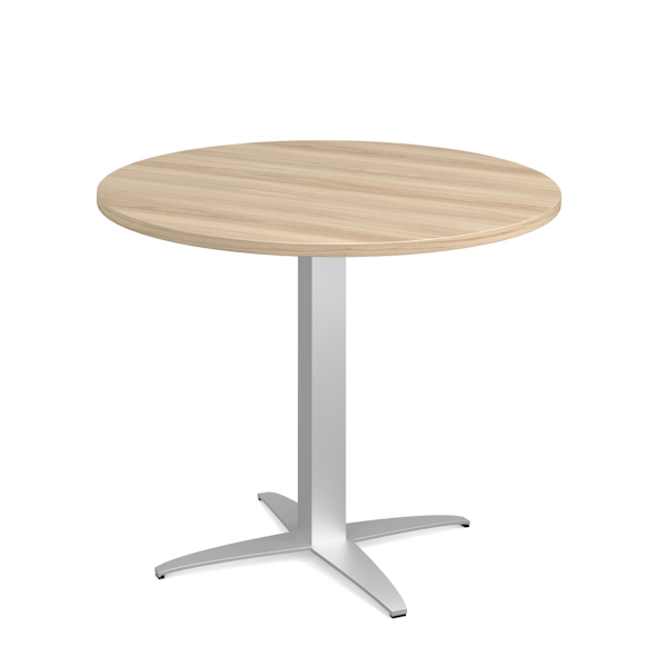 round table with prong base