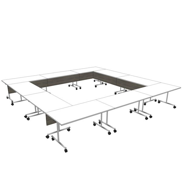 Newport Leg Mobile Training Tables - 10 Tables - T-1057 10 training tables group