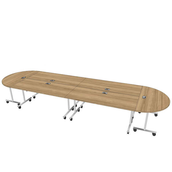 Newport Leg Mobile Training Tables - 6 Tables - TY-1052 mobile training tables