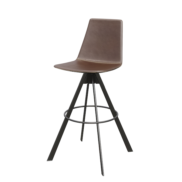Zoso Swivel Counter Stool - Toffee PU counter stool