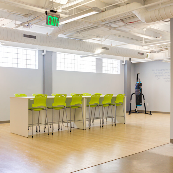 Blaze Bar Stools -Room - Citrus Green Blaze Stools