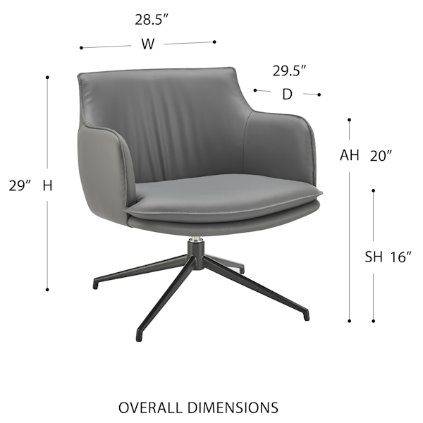 Ronja Swivel Lounge Chair - dims swivel lounge chair