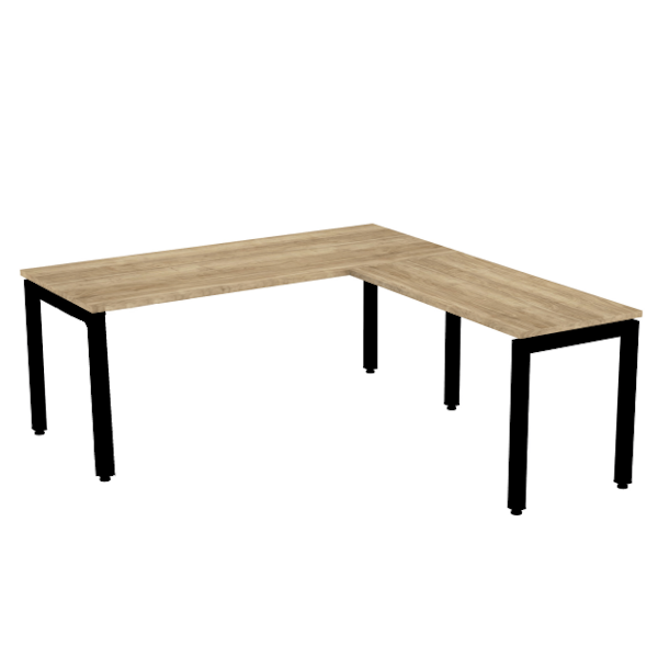 Steel Leg L-Desk