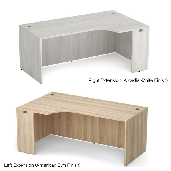178 Interior Curved L Desk - LH vs RH corner desk
