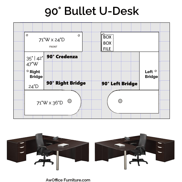 Bullet U-Desk - 2D - bbf 2D
