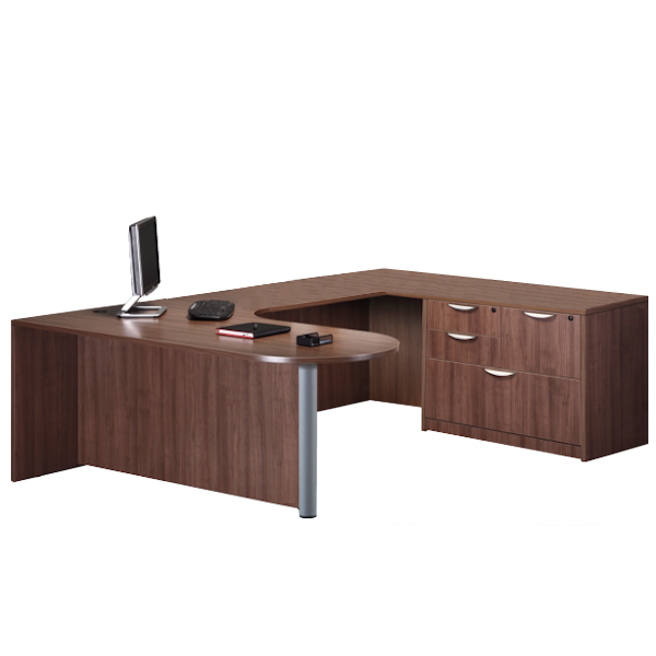 bullet u desk with extension