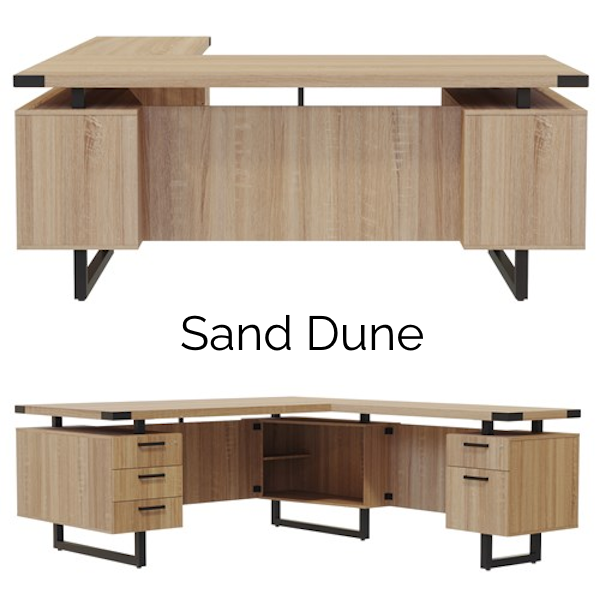 Mirella L-Desks - Sand Dune Safco Mirella