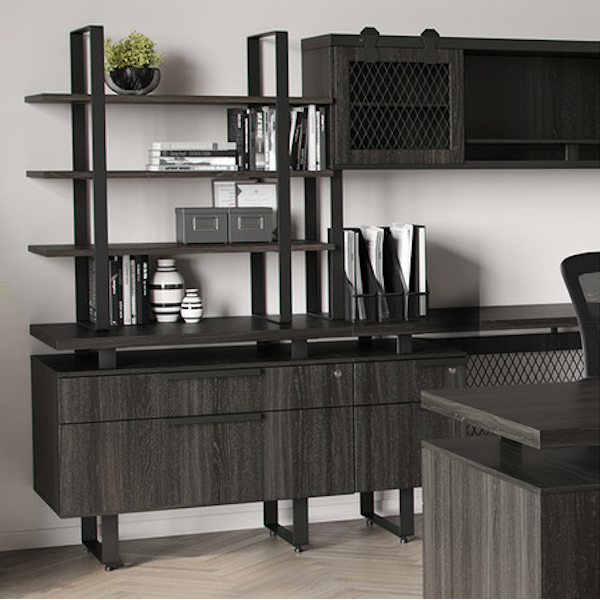 Office Source Palisades 1 - Storage file and hutch