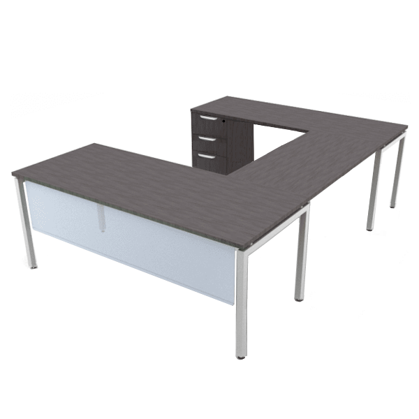 steel u-leg u-desk