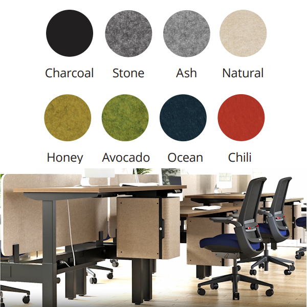 Mochi Storage - Finish Colors undermount desk storage