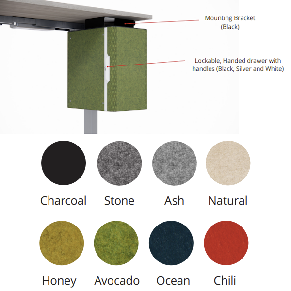 Mochi Storage Finishes undermount storage