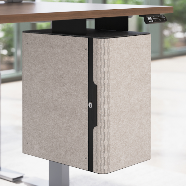 undermount desk storage