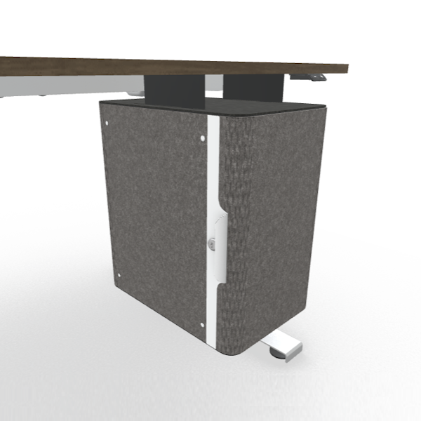 undermount desk storage