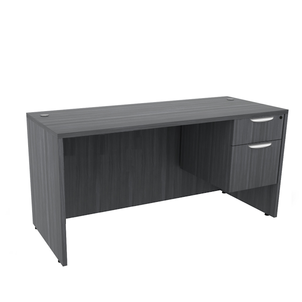 60x24 credenza with single pedestal