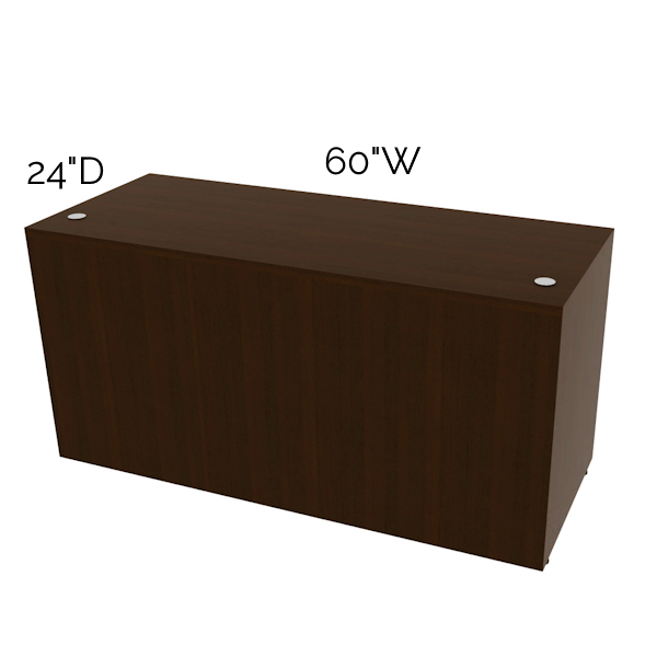 Single Pedestal Credenza - Espresso credenza