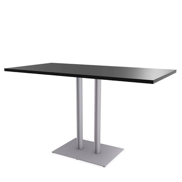 black top bar height table
