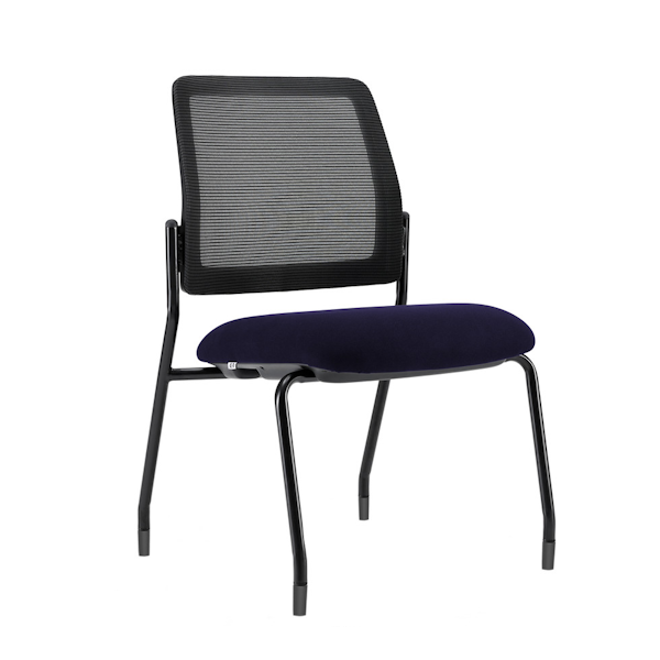 Starlight Armless Stack Chair - OSSN6006 - Blue Seat Armless Stack Chair