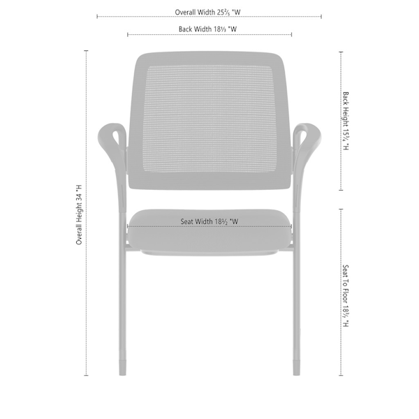 Starlight Stack Chair with Arms - OSSN6007 - dims stacking guest chair