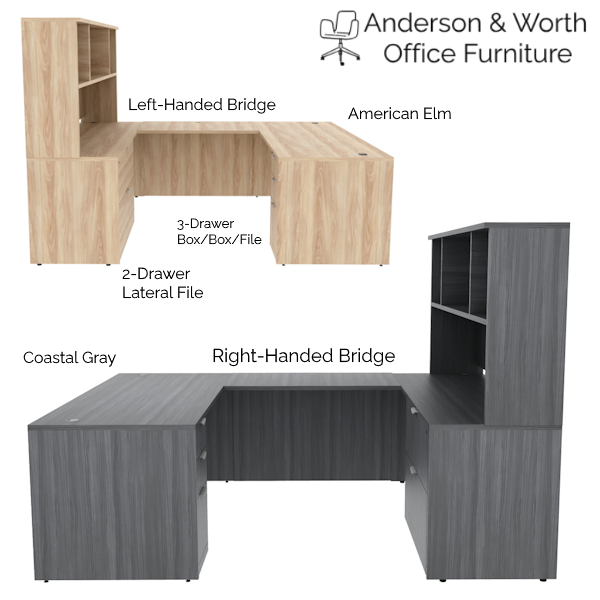 U-Shaped Desks - BBF LF - Open Hutch info