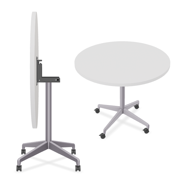 round flip top tables