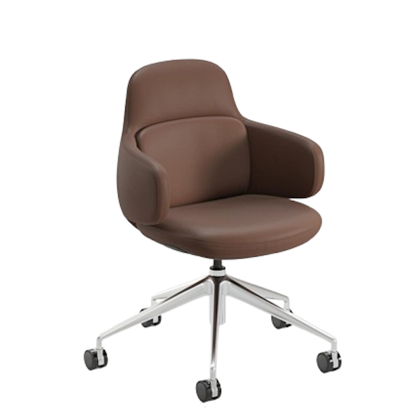 brown swivel chair