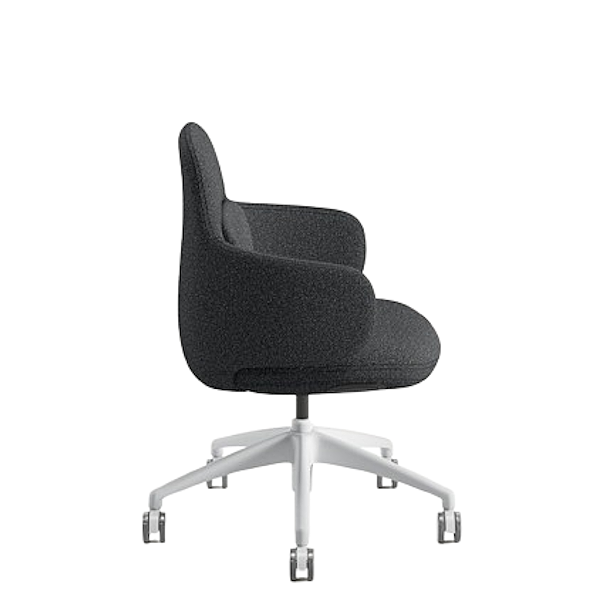 CHK73400_VIVA_CLUB_CHAIR_-_NYLON_BASE_-White - Charcoal - side konfurb viva chair
