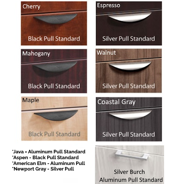 Reception Desk Color Finish to Pull - 2026 - Mix for 169 Reception Desk reception desk finishes