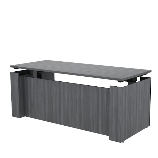 powered height adjustable casing desk