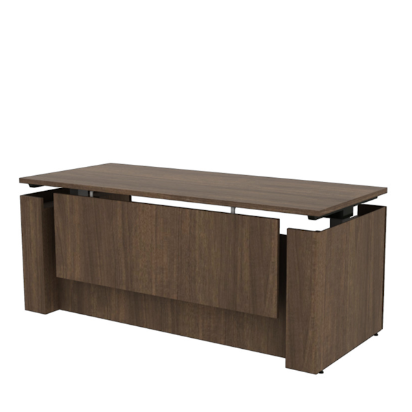 height adjustable casing desk with laminate modesty