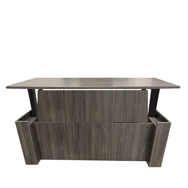 sit stand desk with laminate panel