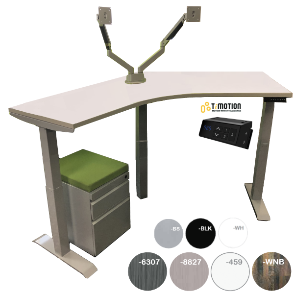 120° height adjustable desk