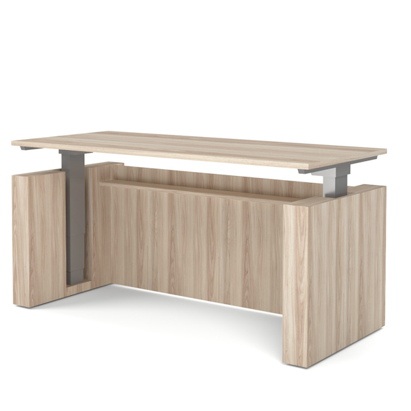 powered height adjustable casing desk