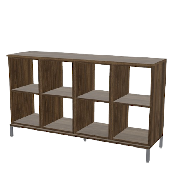 8-section open storage unit