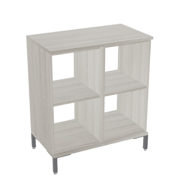 open storage with steel feet