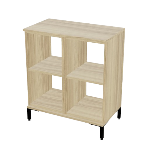 open storage with steel feet