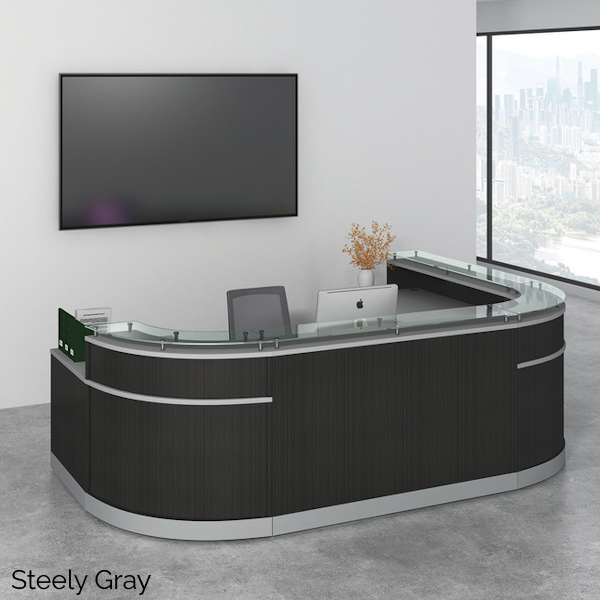 OfficeSource Cosmo Collection U Shape Reception Typical - Cosmo5 - SG - Room Cosmo reception L desk