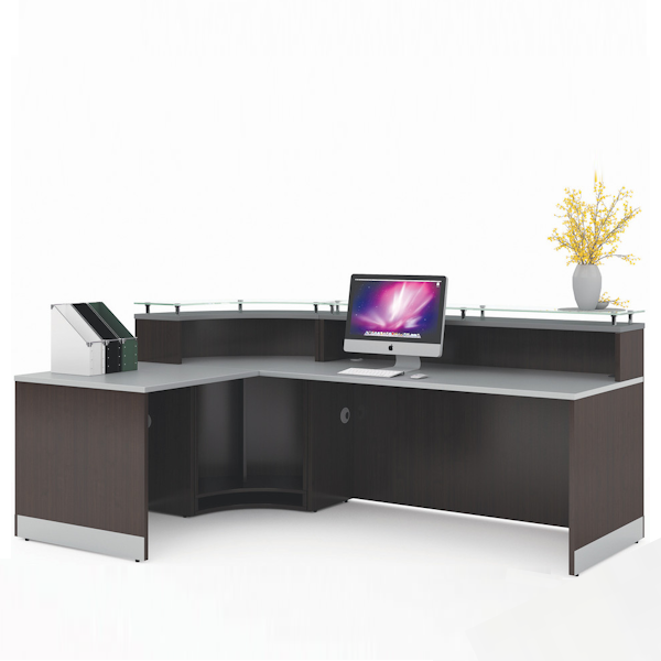 cosmo l-shaped reception desk